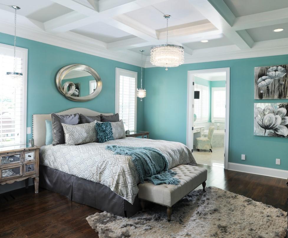 Дизайн бирюзовой спальни 3 на 4: изысканный и стильный интерьер