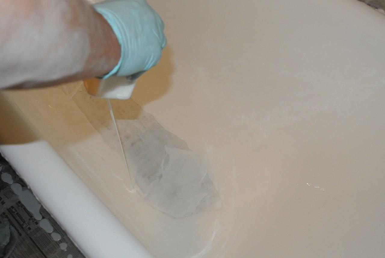 Как восстановить ванну жидким акрилом