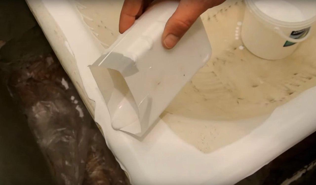 Как восстановить ванну жидким акрилом
